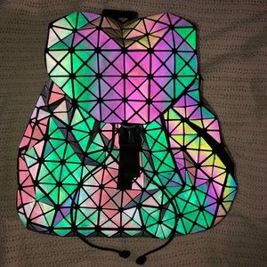 Reflective Geometric Backpack